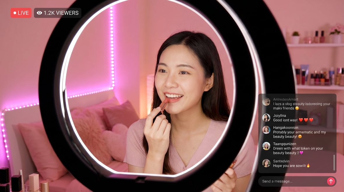 黑丝美妆vlog视频